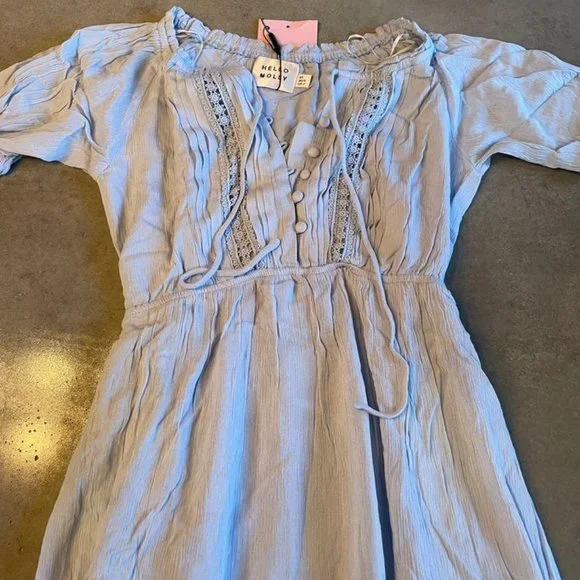 Blue midi dress - Picture 2 of 5